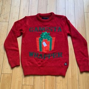 Festive Holiday Sweater - Gangsta Wrapper